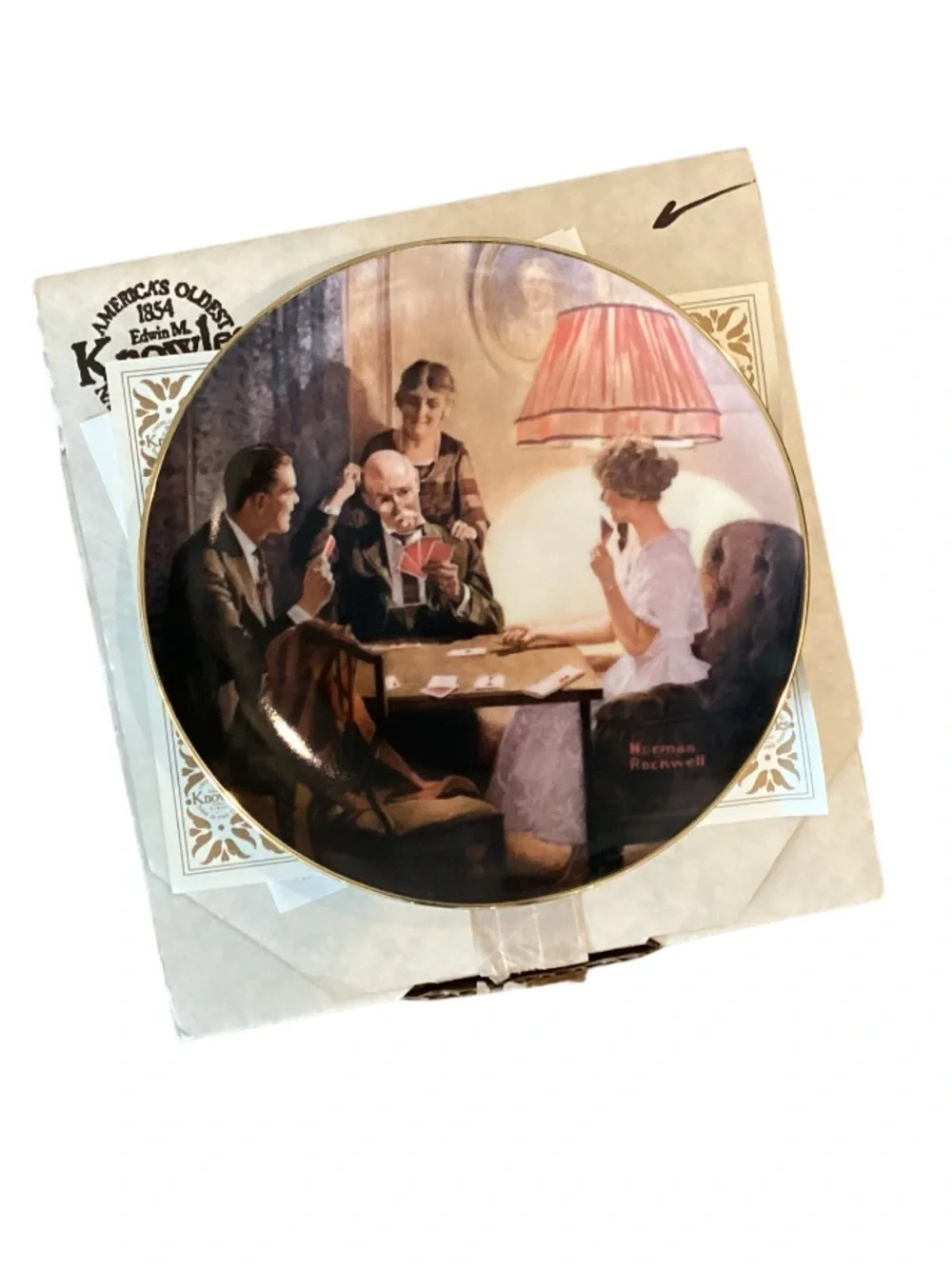 Knowles This is the Room that Light Made Norman Rockwell Collectors Plate 1969 F
